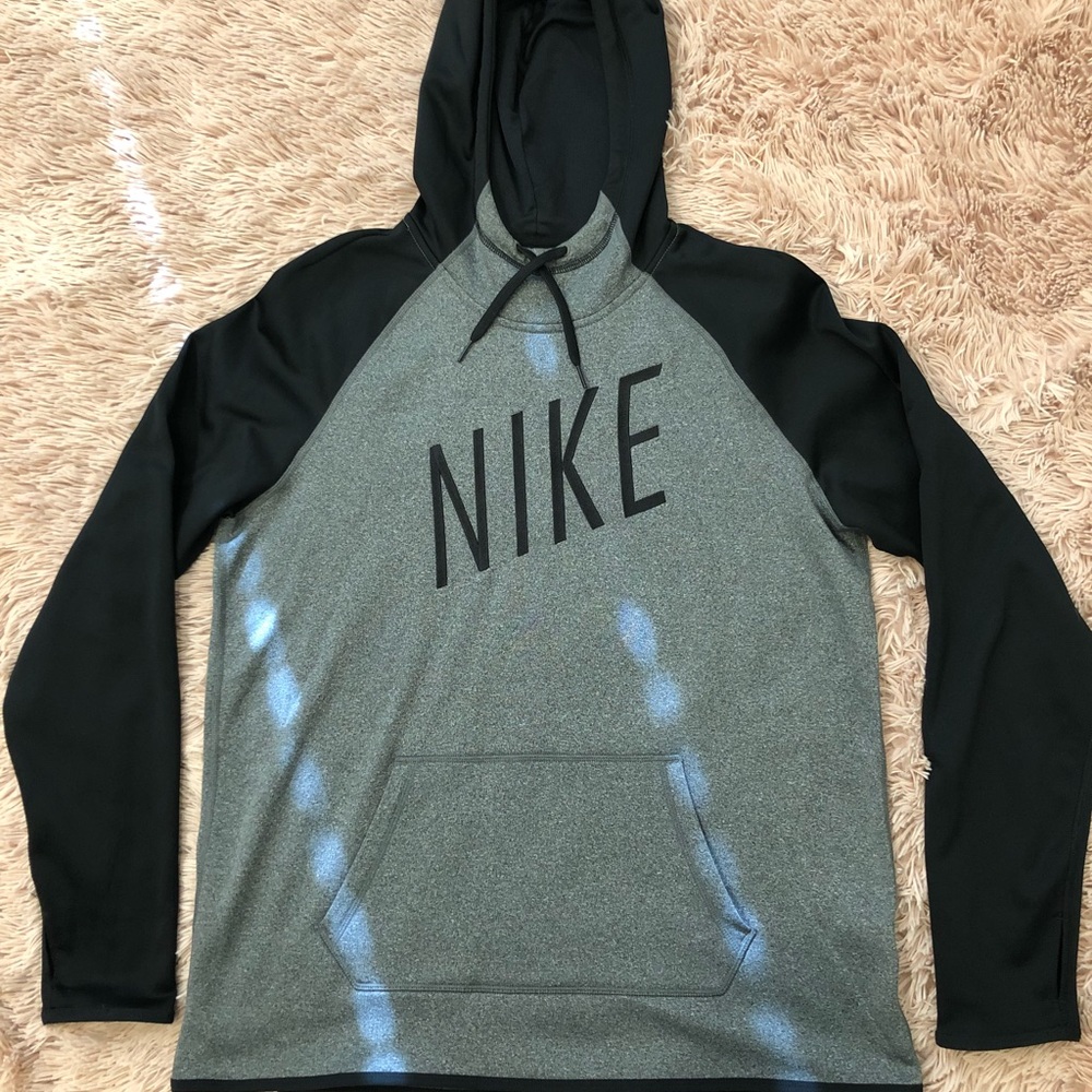 Nike Black and Grey Hoodie